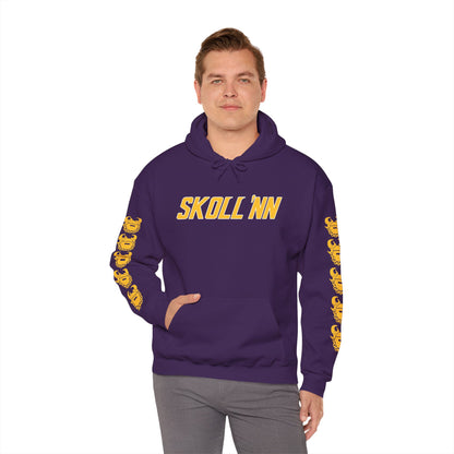 Unisex Heavy Blend™ Hooded Sweatshirt - SKOLL'NN + Game Day Helmet (Sleeves)