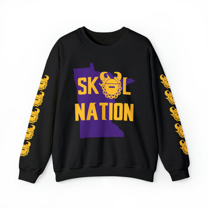 Unisex Heavy Blend™ Crewneck - MN Nation + Game Day Helmet (Sleeves)