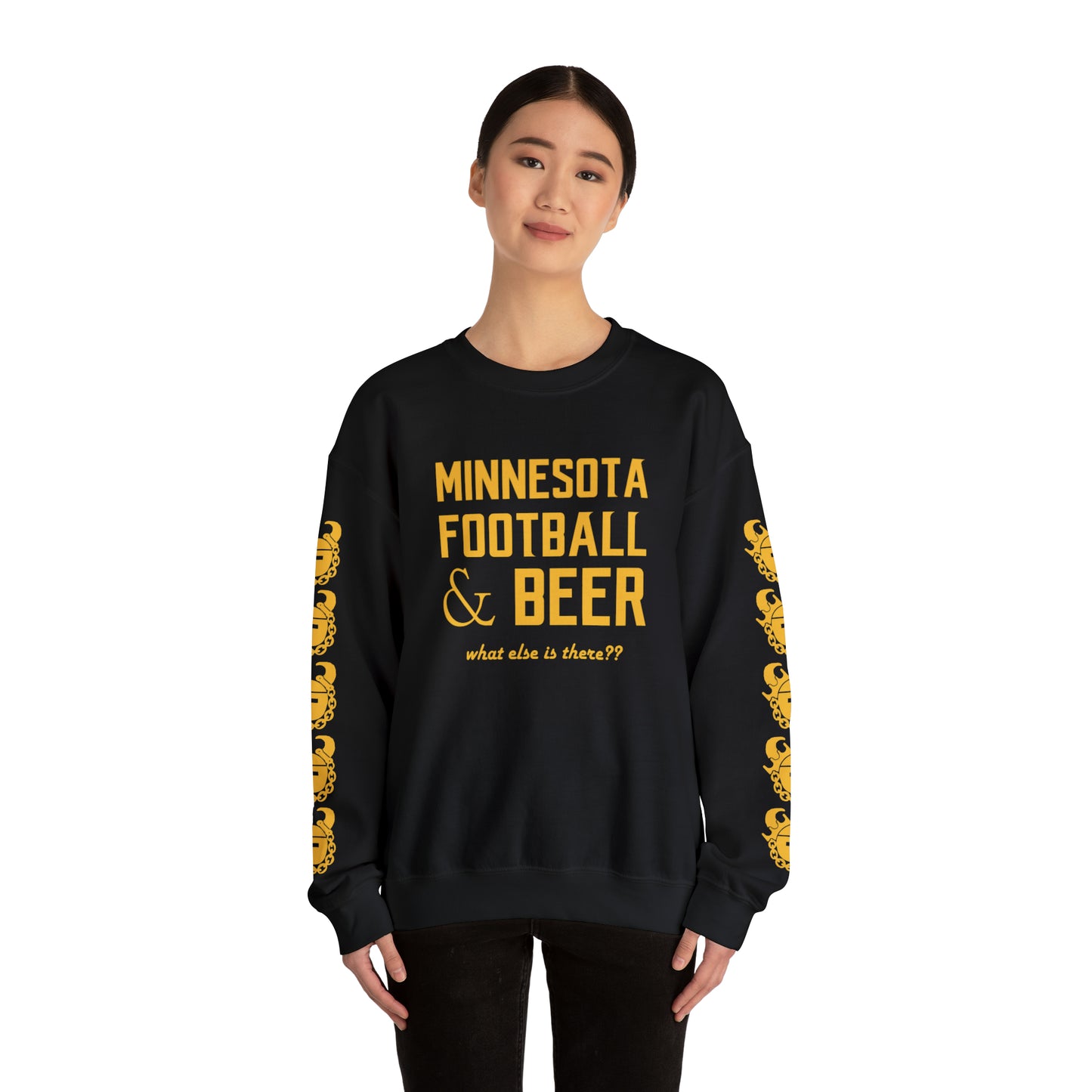 Unisex Heavy Blend™ Crewneck - What else is there?? + Game Day Helmet (Sleeves)