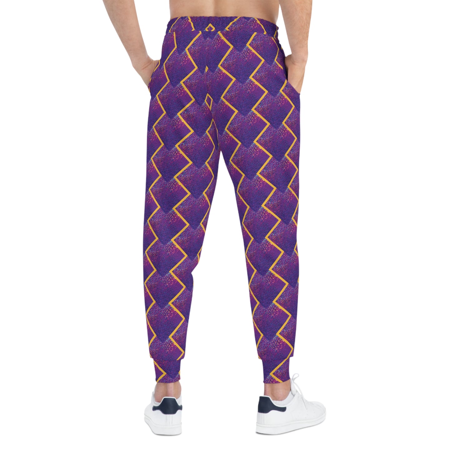 Unisex Athletic Joggers - Purple Sparkle