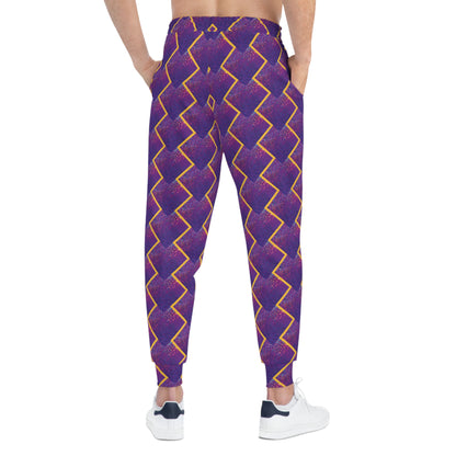 Unisex Athletic Joggers - Purple Sparkle