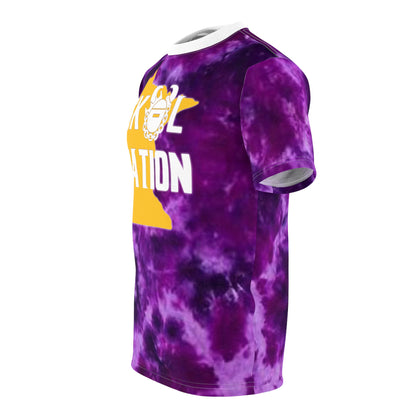Unisex Cut & Sew Tee - Purple Tie-Dye - MN Nation