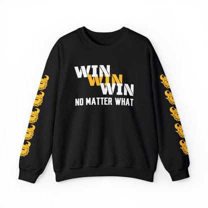 Unisex Heavy Blend™ Crewneck - No Matter What + Game Day Helmet (Sleeves)