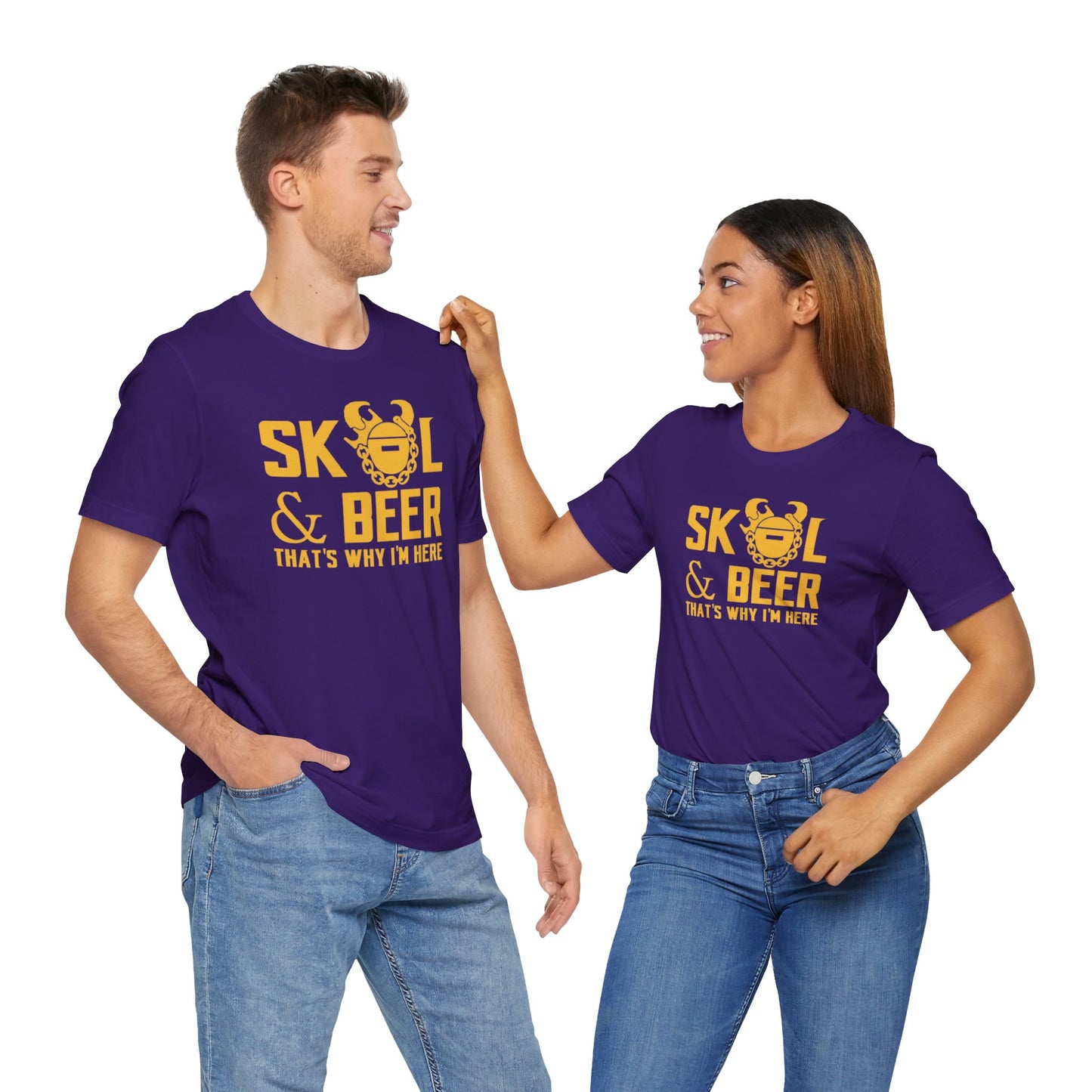 Unisex Jersey Short Sleeve Tee - Football & BEER