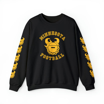 Unisex Heavy Blend™ Crewneck - Minnesota Football + Game Day Helmet (Sleeves)