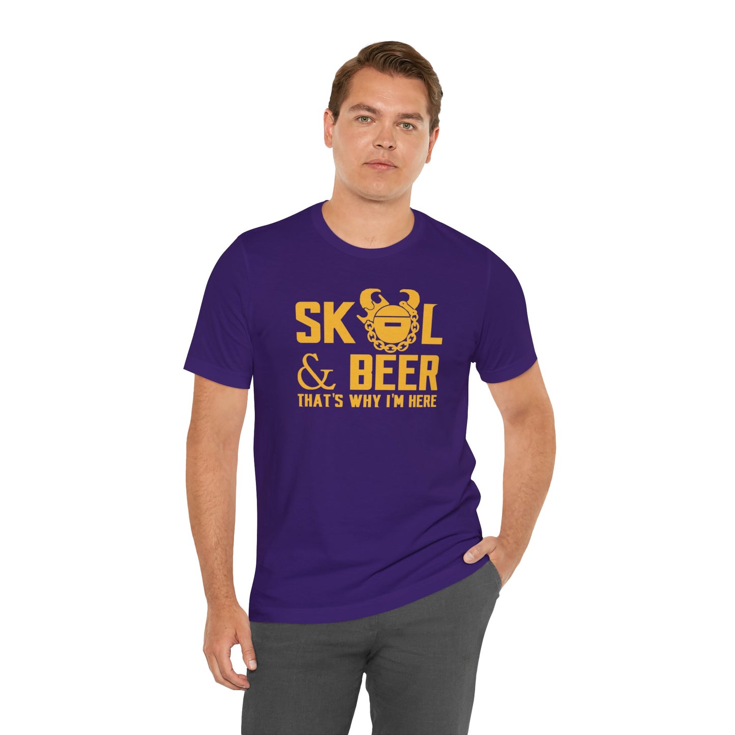Unisex Jersey Short Sleeve Tee - Football & BEER