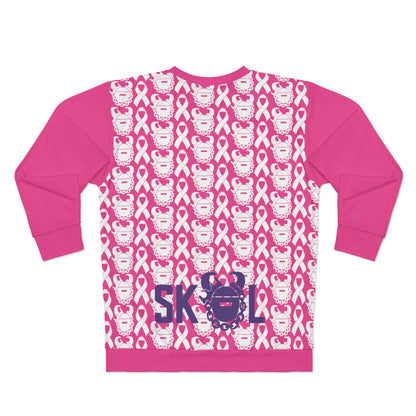 Unisex Crewneck - White Ribbon/Helmet - Hope