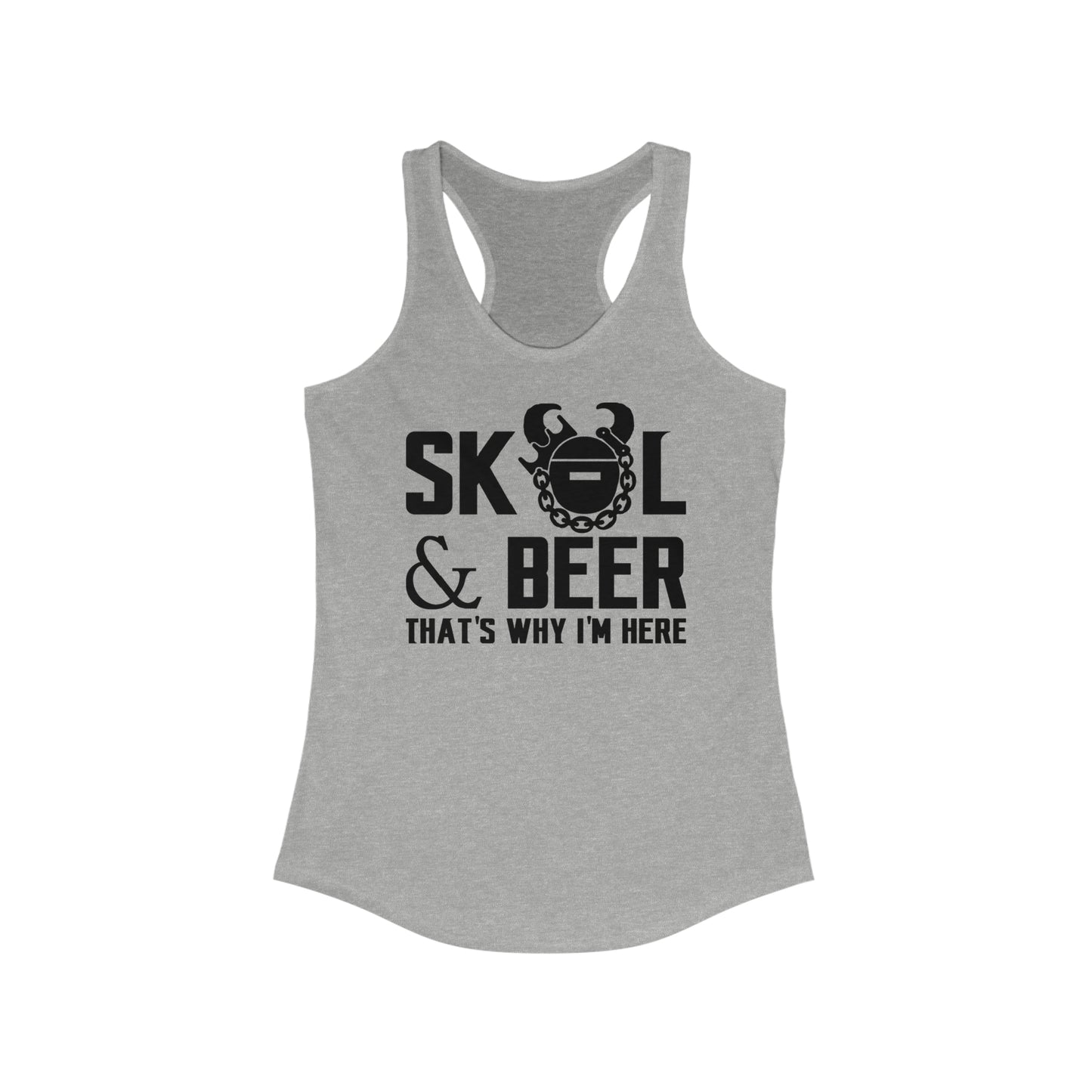 Ladies Ideal Racerback Tank - & BEER