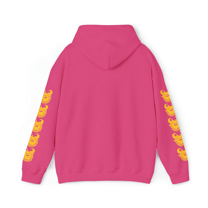 Unisex Heavy Blend™ Hooded Sweatshirt - Eat. Sleep. Repeat. + Game Day Helmet (Sleeves)