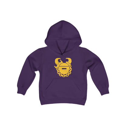 Youth Heavy Blend Hoodie - Game Day Helmet