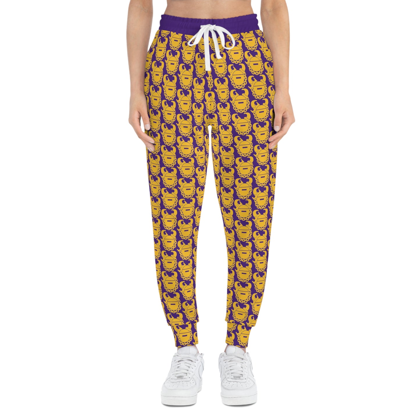 Unisex Athletic Joggers - Purple/Gold Helmets