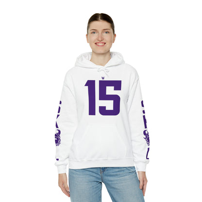 Unisex Heavy Blend™ Hooded Sweatshirt - Jersey #15 + Original (Sleeves)