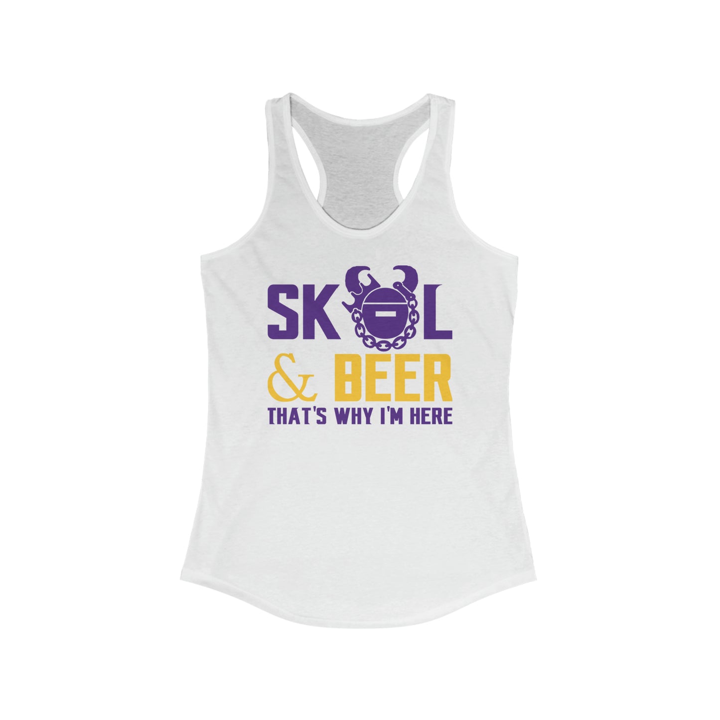 Ladies Ideal Racerback Tank - & BEER