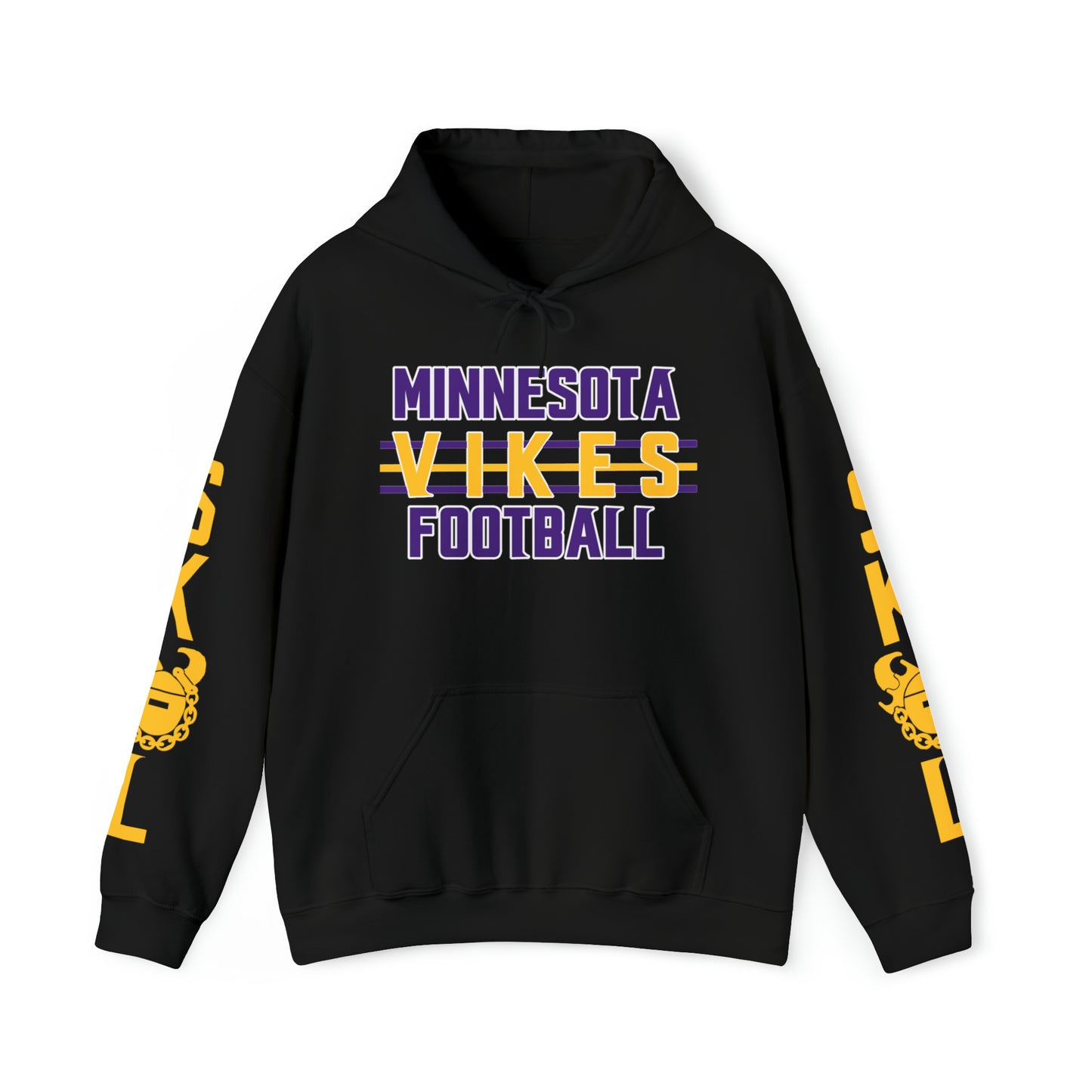 Unisex Heavy Blend™ Hooded Sweatshirt - Vikes Football + Original (Sleeves)