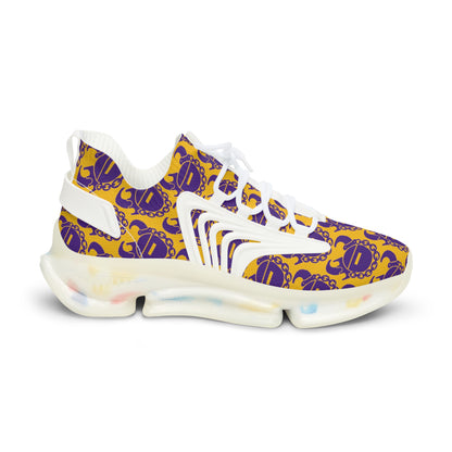Men's Mesh Sneakers - Gold/Purple Helmets