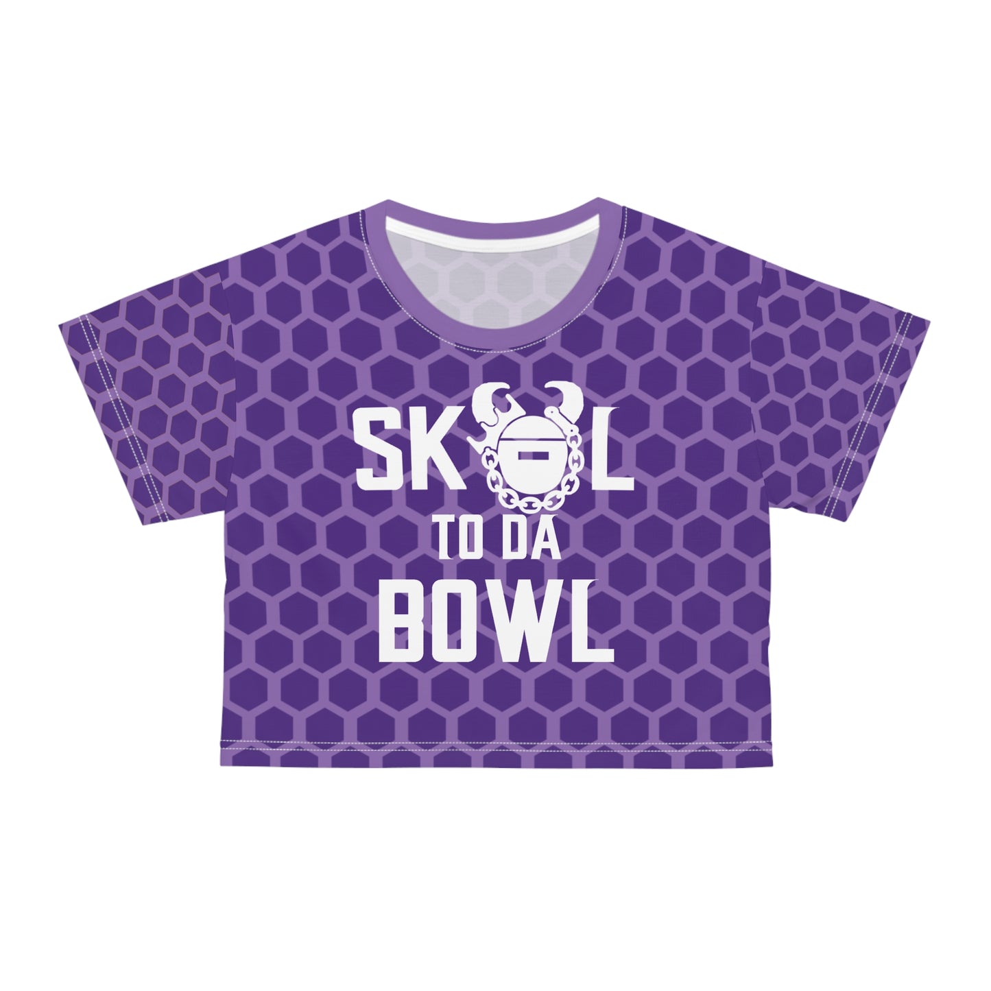 Crop Tee - Purple Hex - to da BOWL