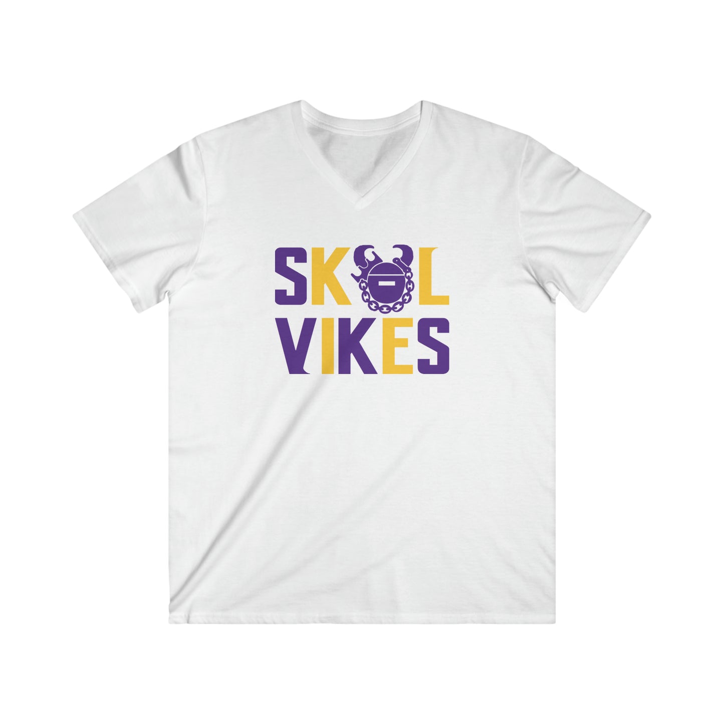 Men's Fitted V-Neck Short Sleeve - Vikes