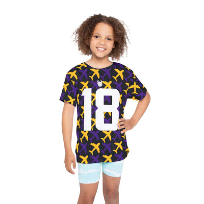 Kids Sports Jersey - Jet Planes - Jersey #18