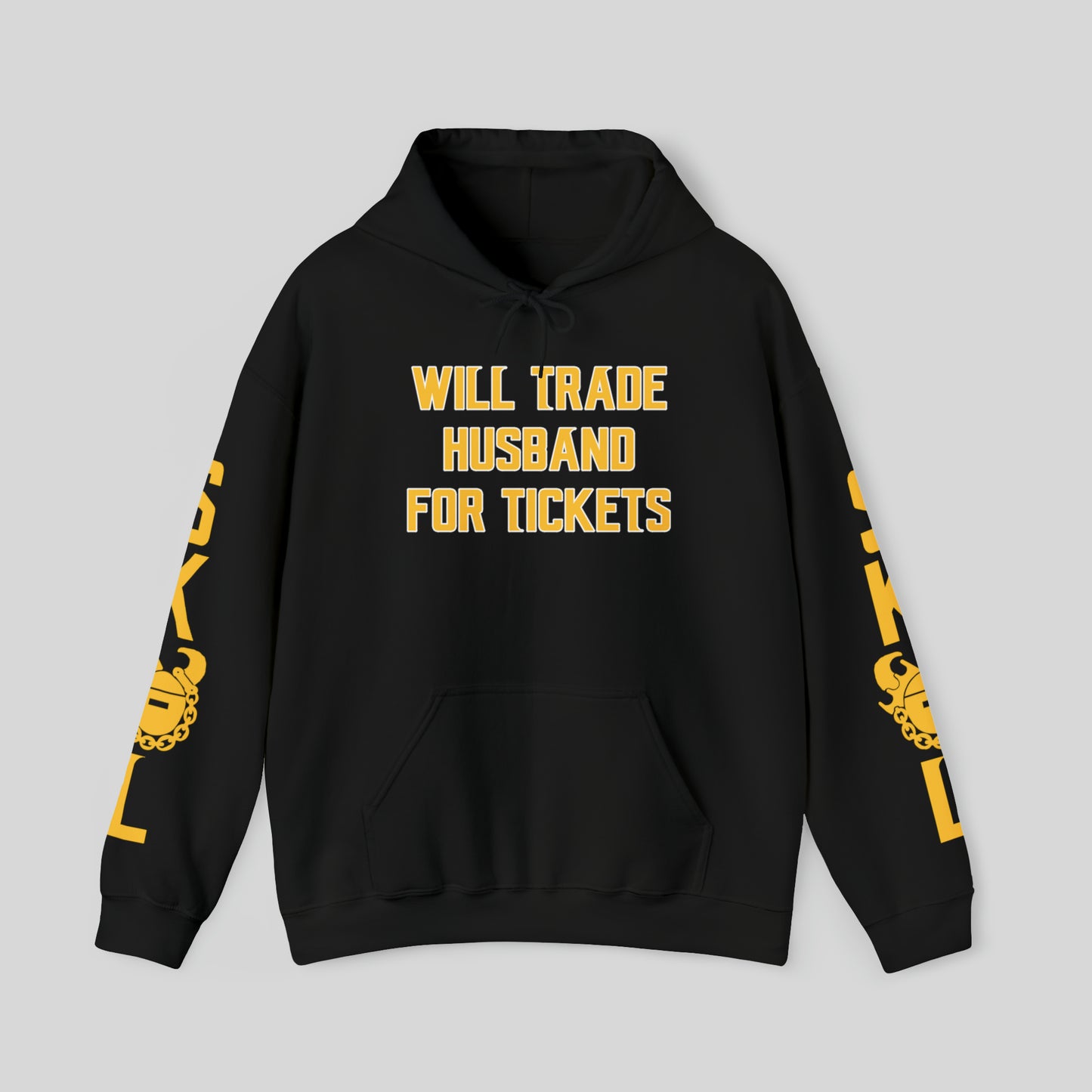 Unisex Heavy Blend™ Hooded Sweatshirt - Husband for Tickets + Original (Sleeves)