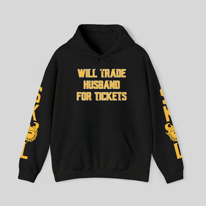 Unisex Heavy Blend™ Hooded Sweatshirt - Husband for Tickets + Original (Sleeves)