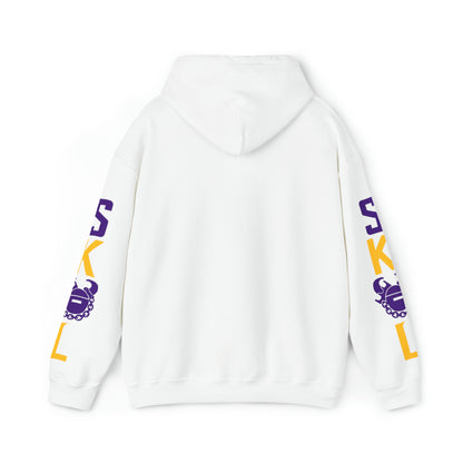 Unisex Heavy Blend™ Hooded Sweatshirt - Game Day Helmet + Original (Sleeves)