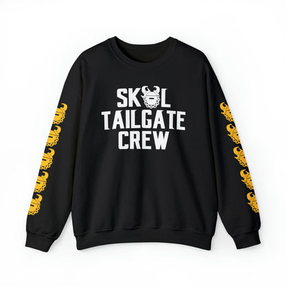 Unisex Heavy Blend™ Crewneck - Tailgate Crew + Game Day Helmet (Sleeves)