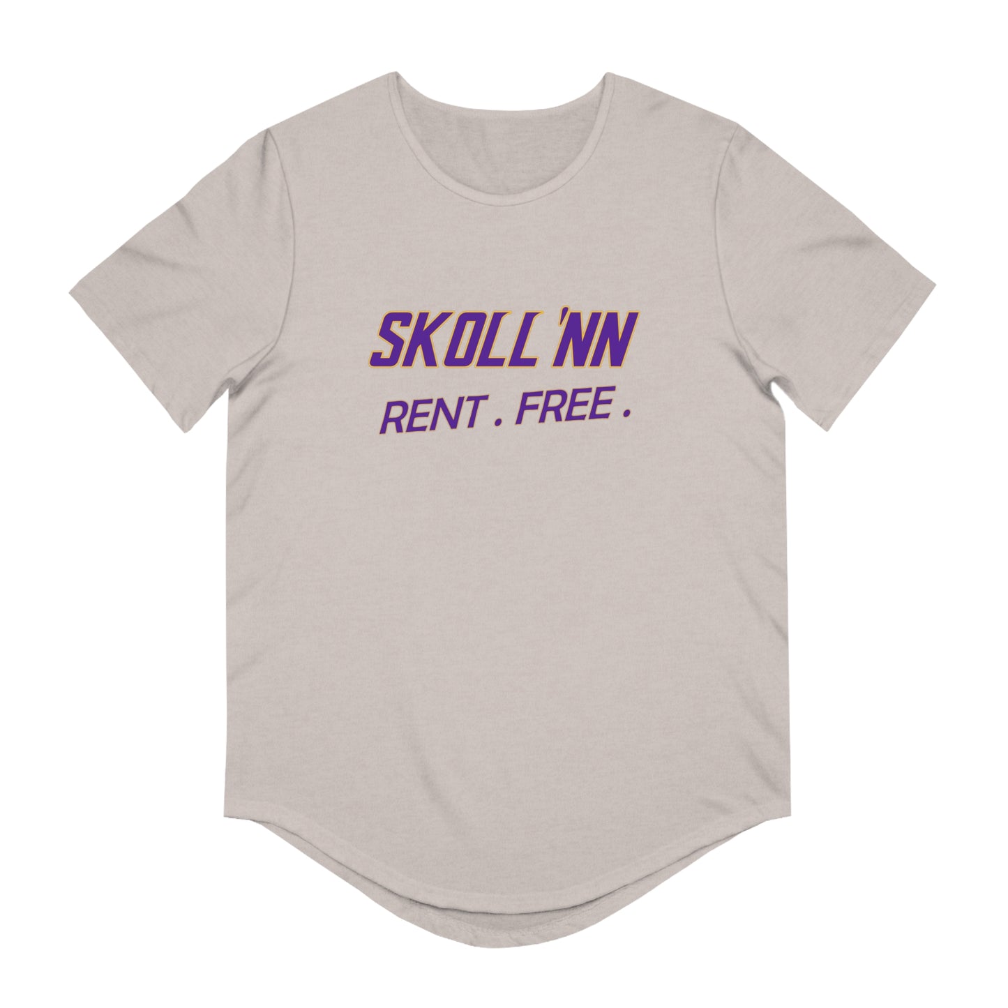 Men's Curved Hem Tee - SKOLL'NN - Rent Free