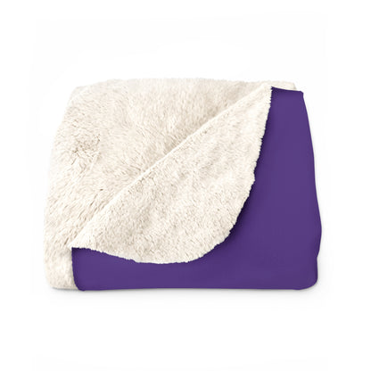 Sherpa Fleece Blanket - Purple/Gold - SQUAD