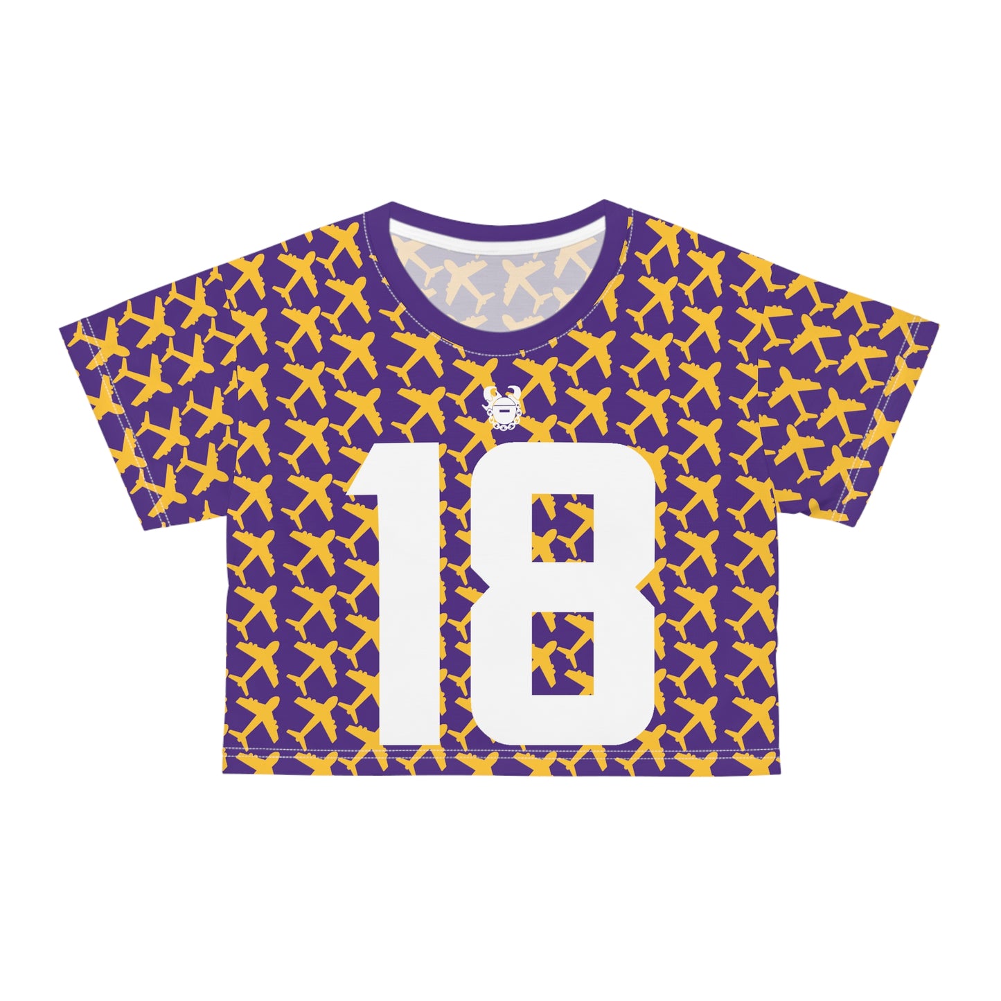 Crop Tee - Jet Planes - Jersey #18