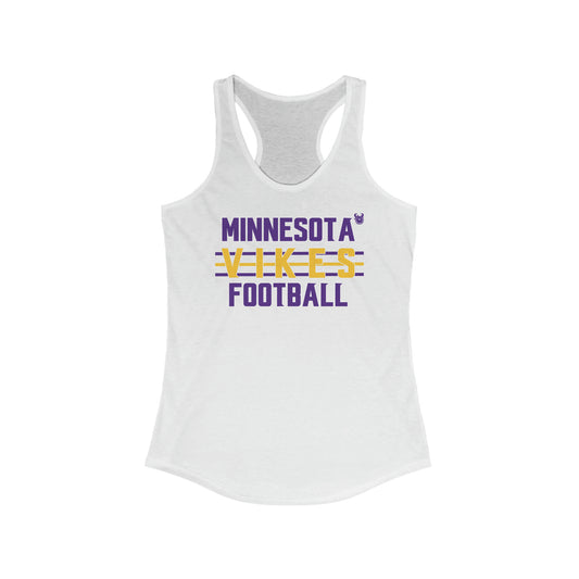 Ladies Ideal Racerback Tank - Vikes Football
