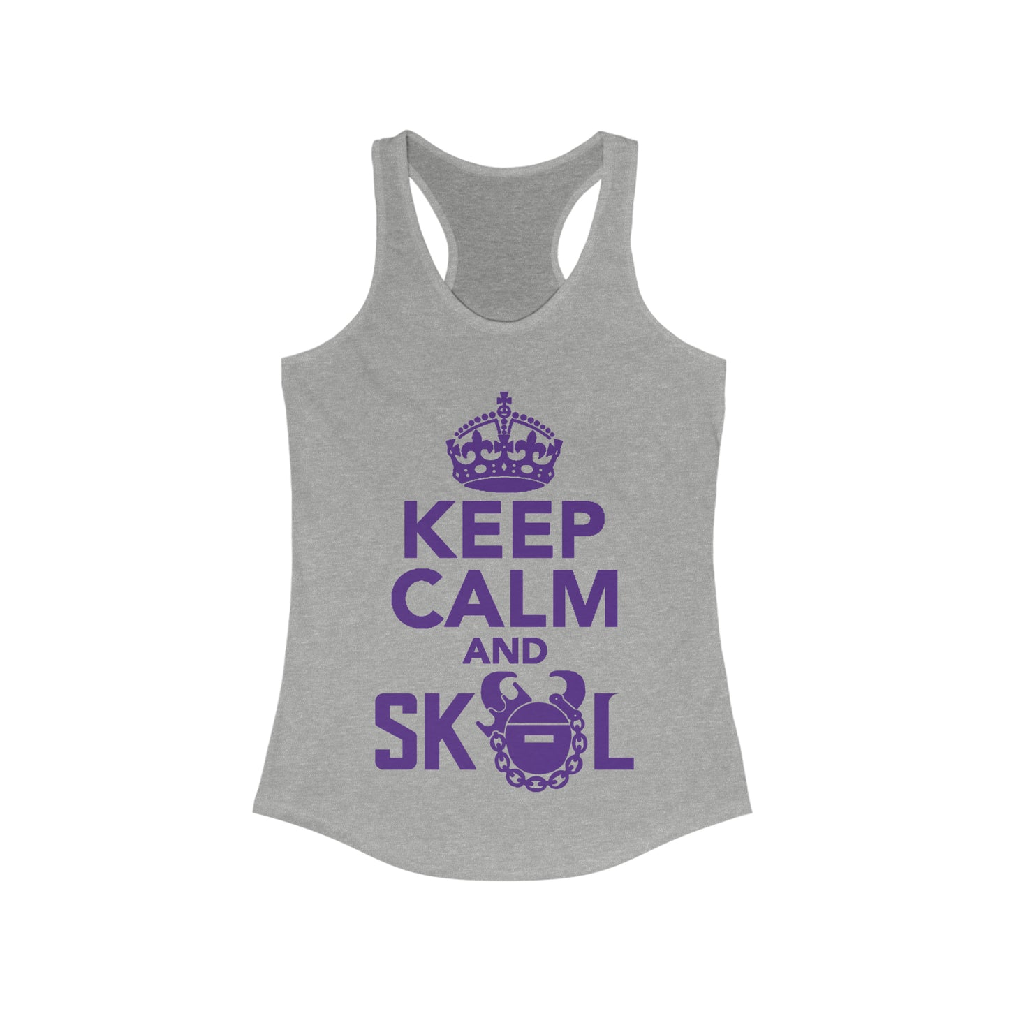Ladies Ideal Racerback Tank - Keep Calm
