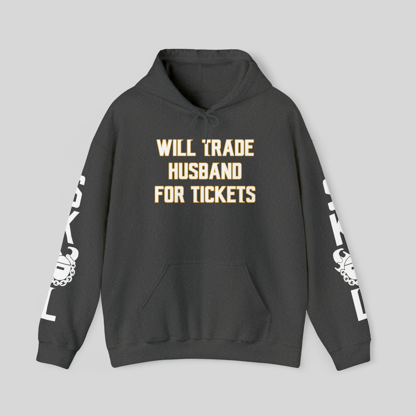Unisex Heavy Blend™ Hooded Sweatshirt - Husband for Tickets + Original (Sleeves)
