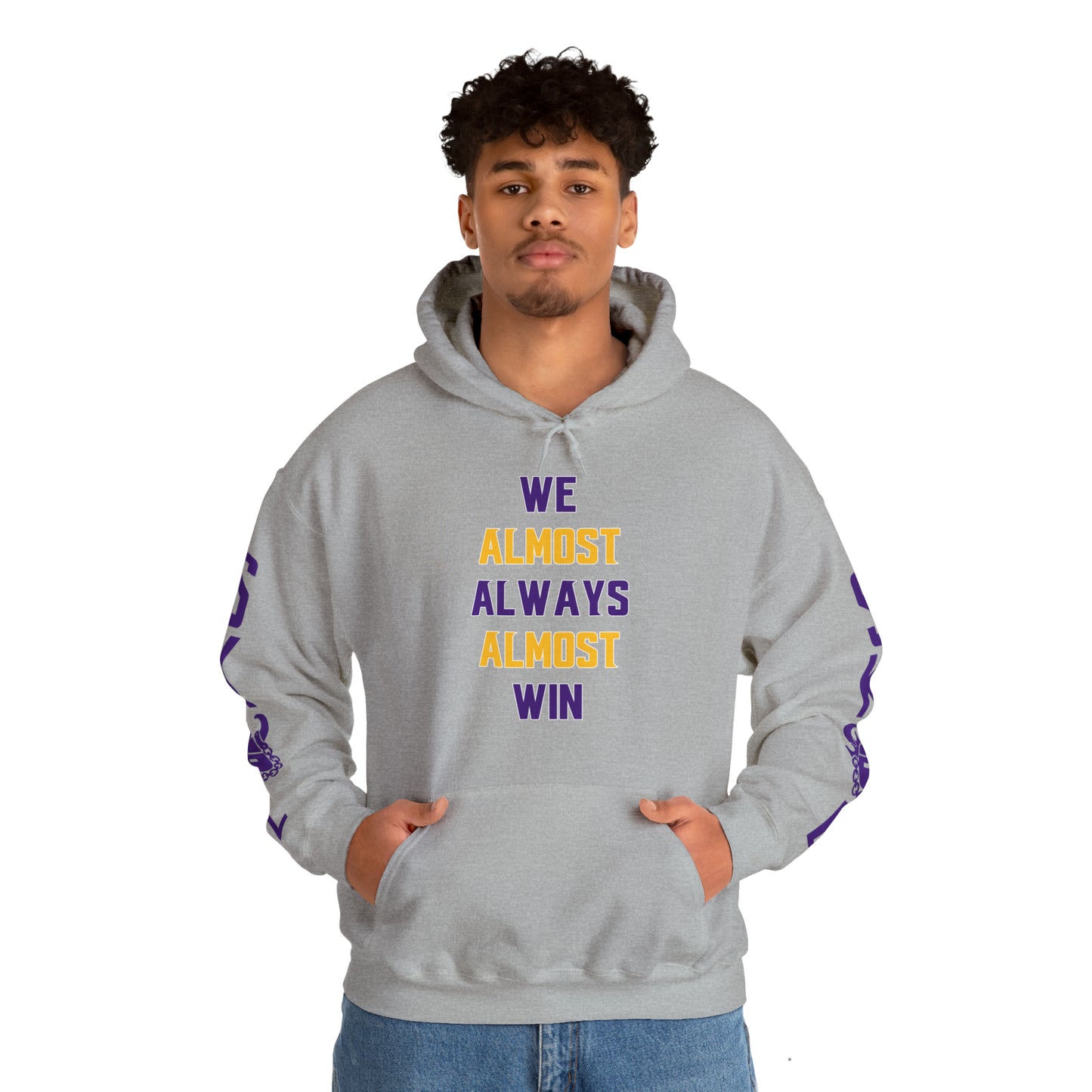 Unisex Heavy Blend™ Hooded Sweatshirt - ALMOST + Original (Sleeves)