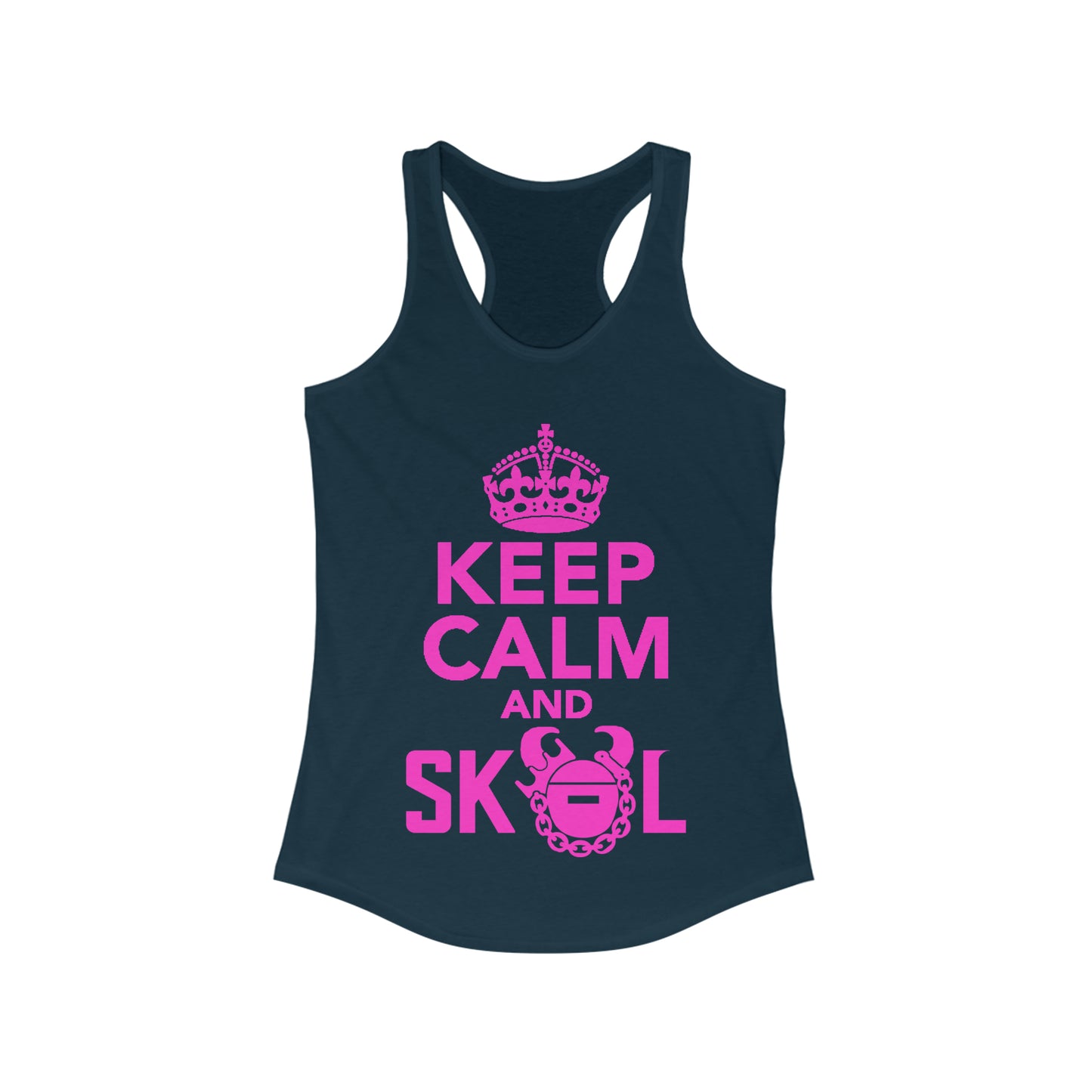 Ladies Ideal Racerback Tank - Keep Calm