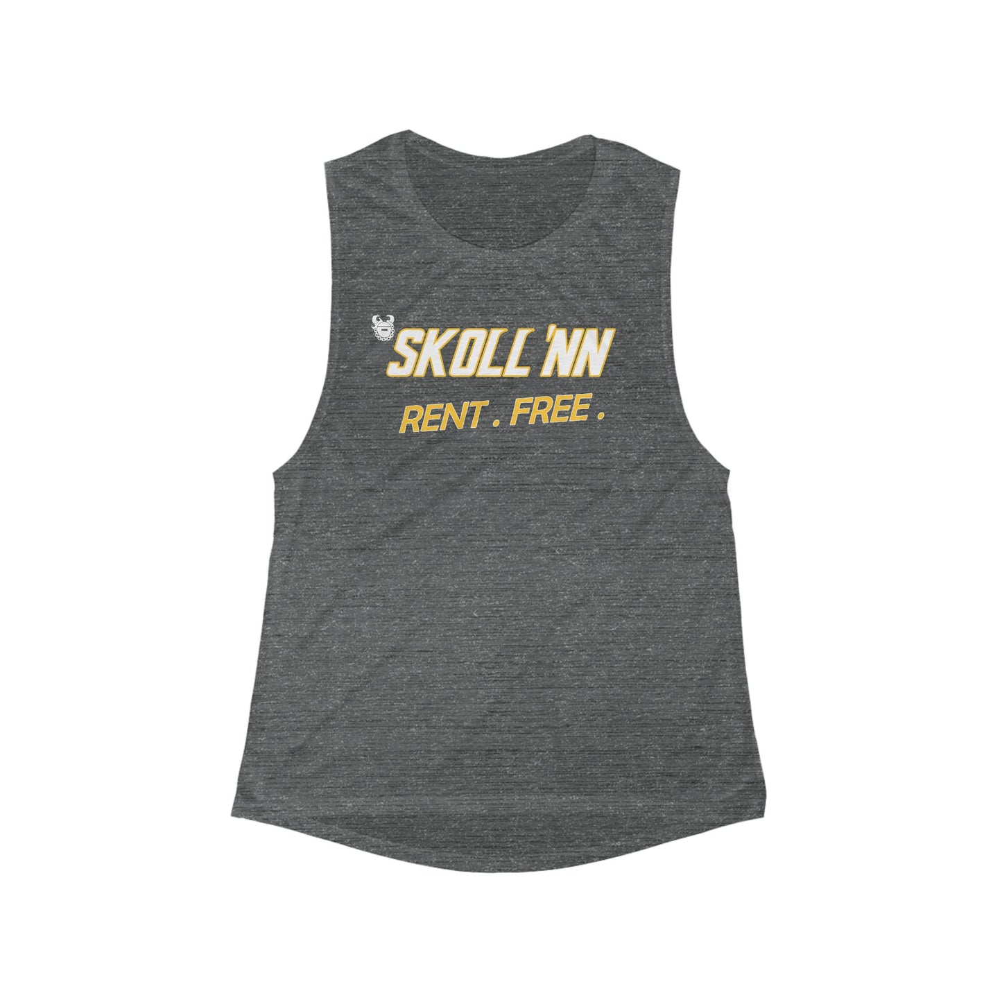 Women's Flowy Scoop Muscle Tank - SKOLL'NN - Rent Free
