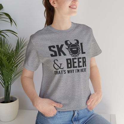 Unisex Jersey Short Sleeve Tee - Football & BEER