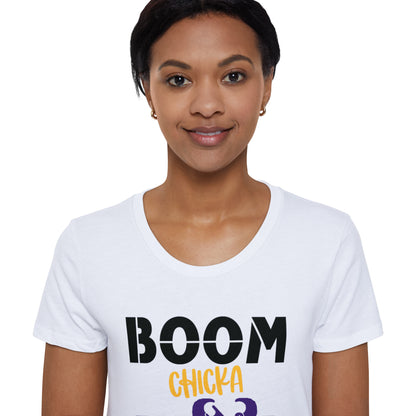 Women's Organic T - BOOM chicka