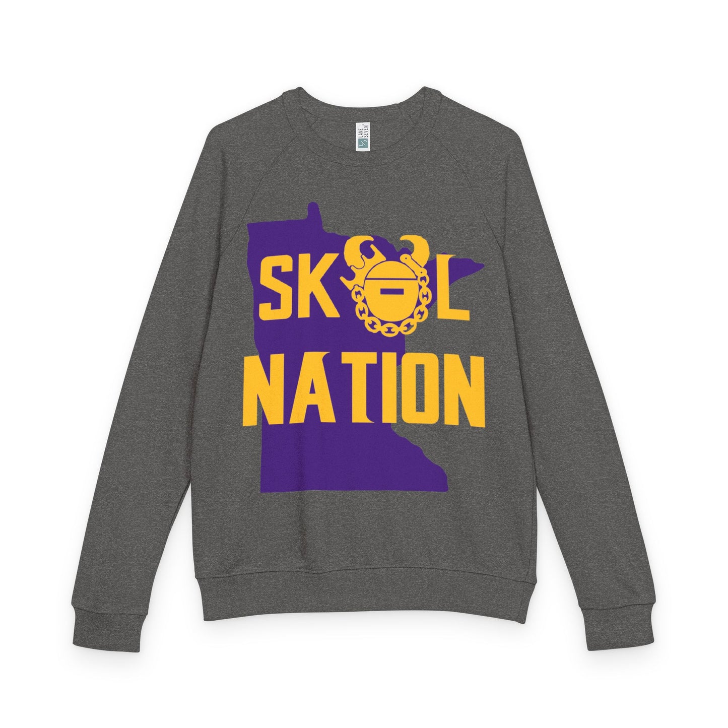 Unisex French Terry Raglan Crewneck - MN Nation