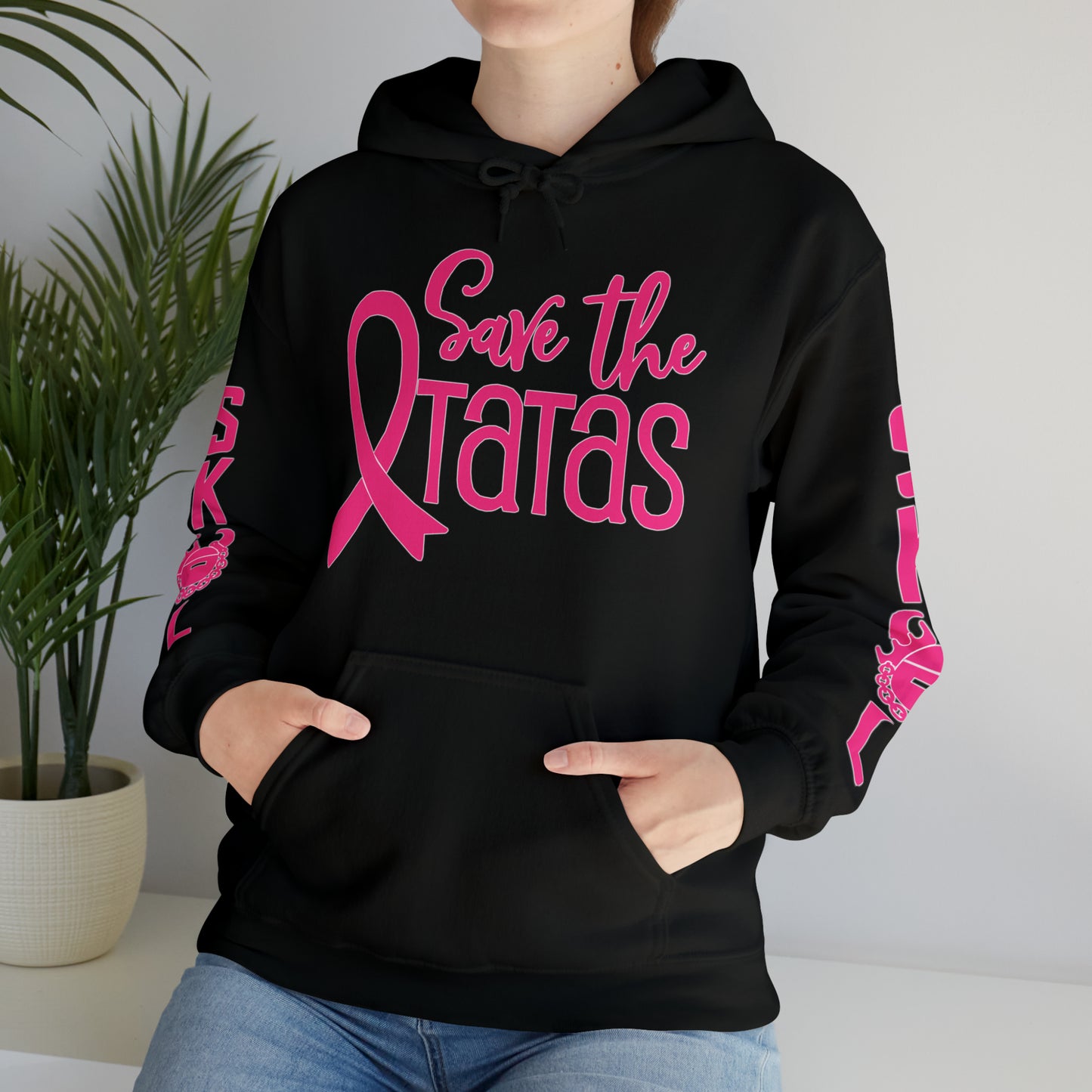 Unisex Heavy Blend™ Hooded Sweatshirt - Save the TaTas + Original (Sleeves)