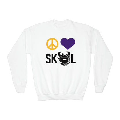 Youth Crewneck - Peace & Love
