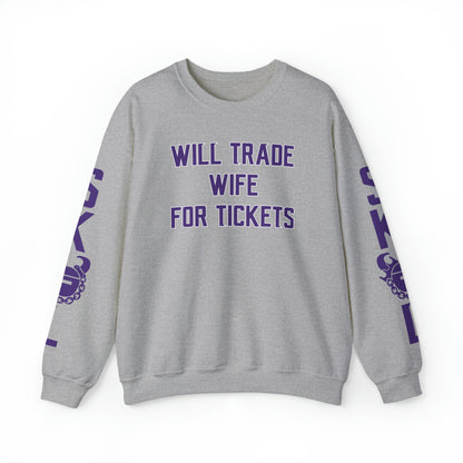 Unisex Heavy Blend™ Crewneck - Wife for Tickets + The Original (Sleeves)