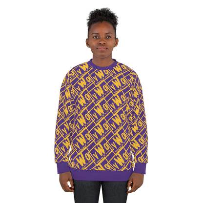 Unisex Crewneck - Purple/Gold - VWO (Framed)