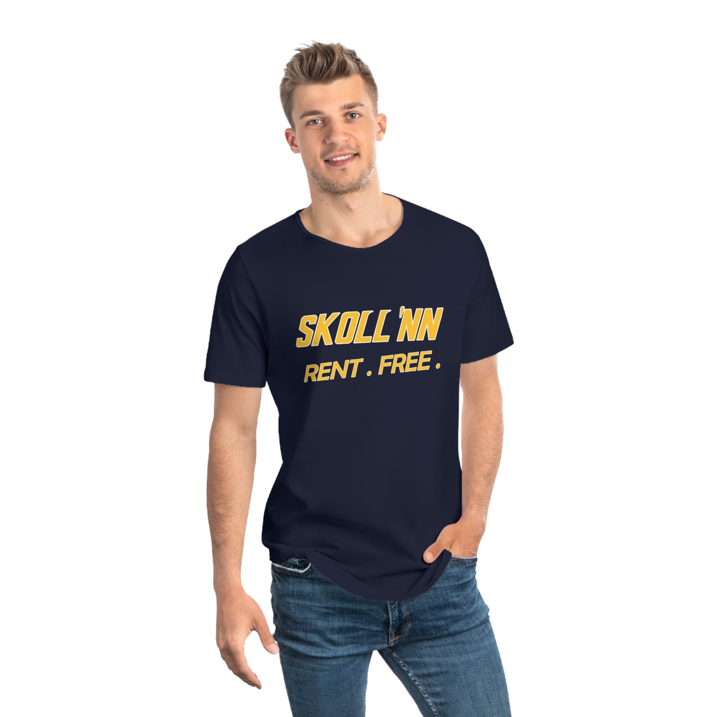 Men's Curved Hem Tee - SKOLL'NN - Rent Free