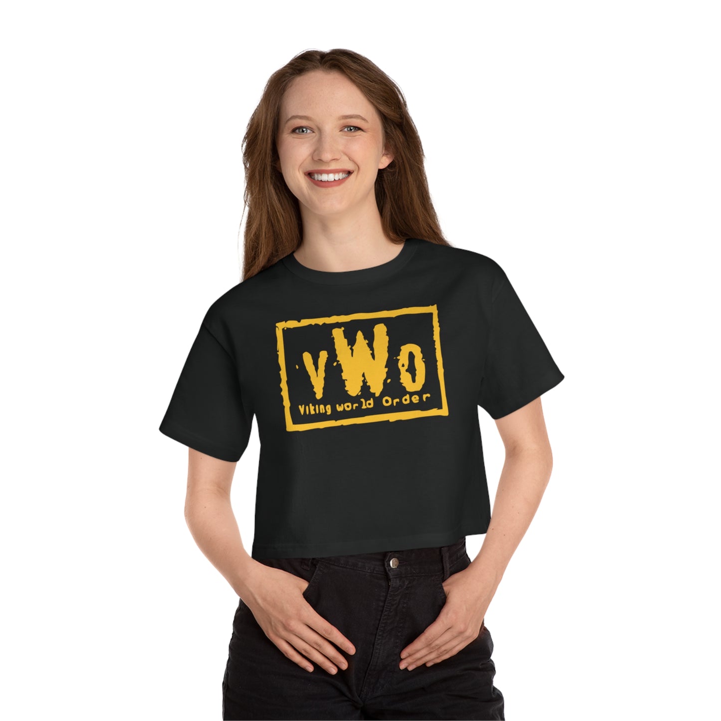 Women's Champion Heritage Cropped Top - VWO (Framed)