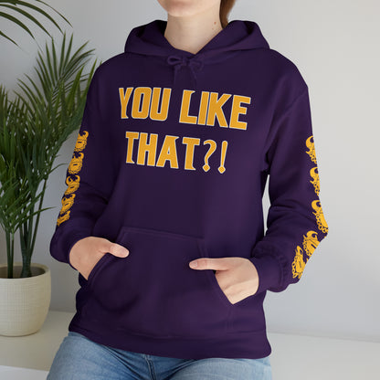 Unisex Heavy Blend™ Hooded Sweatshirt - YOU LIKE THAT?! + Game Day Helmet (Sleeves)
