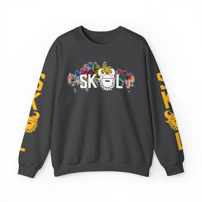 Unisex Heavy Blend™ Crewneck - Skyline + The Original (Sleeves)