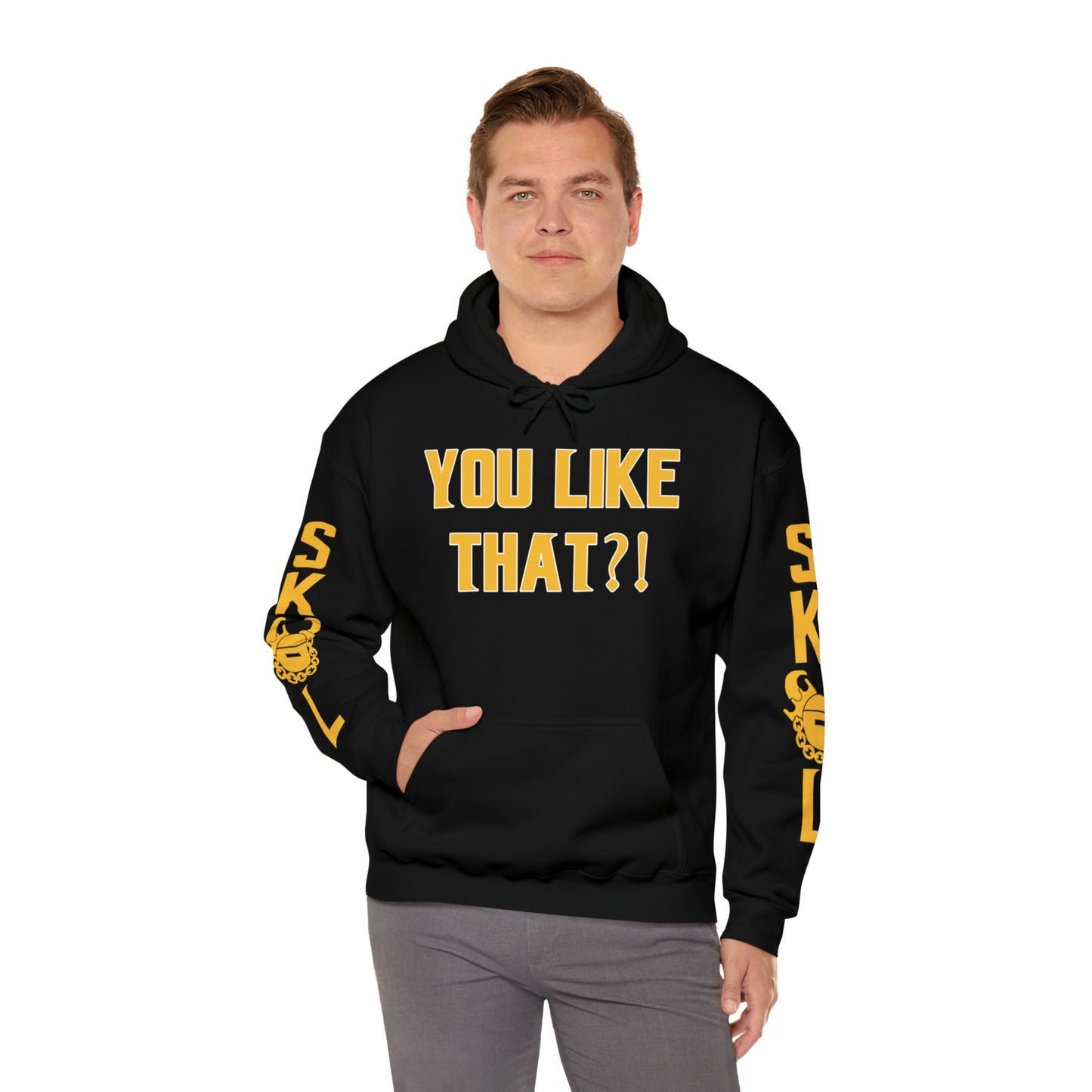 Unisex Heavy Blend™ Hooded Sweatshirt - YOU LIKE THAT?! + Original (Sleeves)