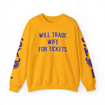 Unisex Heavy Blend™ Crewneck - Wife for Tickets + The Original (Sleeves)