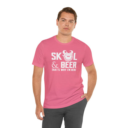 Unisex Jersey Short Sleeve Tee - Football & BEER