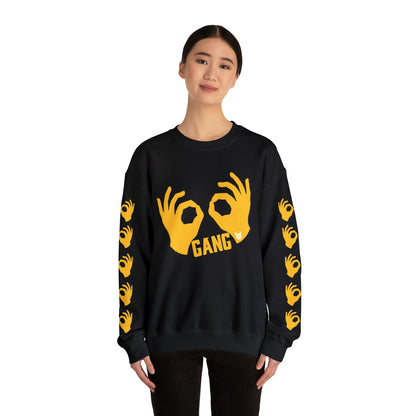 Unisex Heavy Blend™ Crewneck - Griddy Gang + Hands (Sleeves)